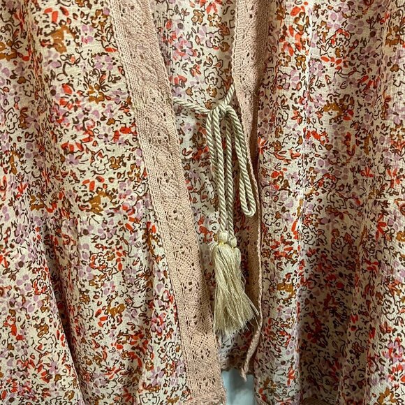 NWT Free People Lola Printed Kimono Size M - Picture 4 of 10